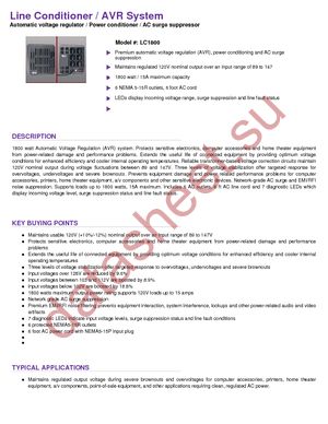 LC1800 datasheet  